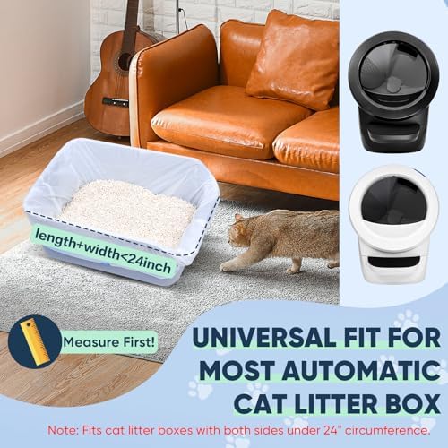 160 Count Cat Litter Box Liners Compatible