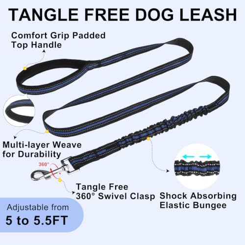 BEAUTYZOO Dog Harness Medium Sized and Leash Set, No Pull Step in Pet Vest