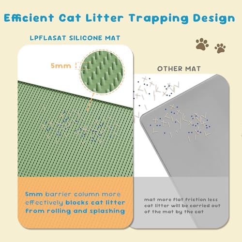 Cat Litter Mat, Silicone Litter Trapping Mat