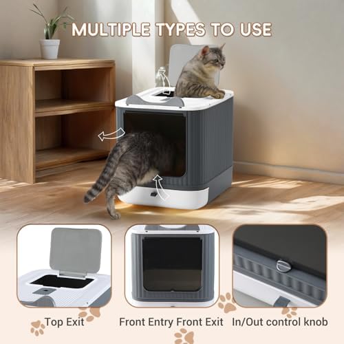 Foldable Enclosed Cat Litter Box