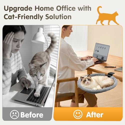 17.3" Extra Large Cat Desk Bed Cat Desk Hammock
