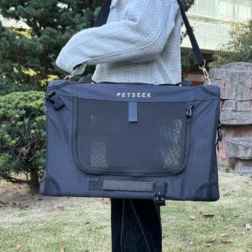 Large Cat Carrier, Portable Soft Sided Road Car Carrier,