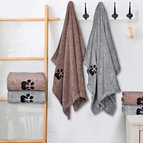 Dogvingpk Dog Towels for Drying Dogs 4 Pack