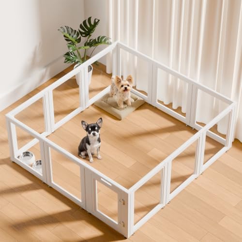 EVERFRONT Clear Acrylic Dog Playpen