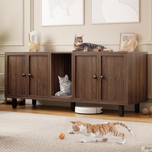 ONBRILL 59 Inches Cat Litter Box Enclosure