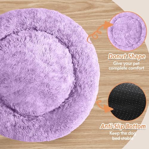 JOLLYVOGUE Calming Dog Bed for Small Dogs