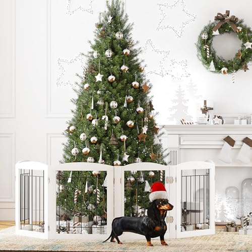 PAWLAND 6 Panels Dog Gate Indoor