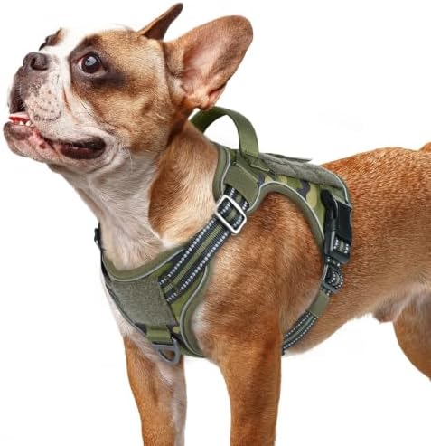 rabbitgoo Tactical Dog Harness for Small Dogs, No Pull Service Pet Vest