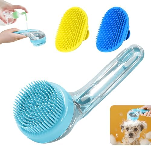3Pcs Dog Bath Brush, Dog Scrubber