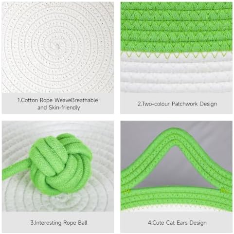 Cotton Rope Cat Bed, Instinct Hand Woven Cat Basket