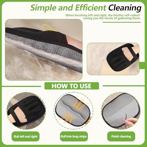 Electrostatic Pet Hair Remover Gloves – 2 Pack Reusable Lint Roller Alternative