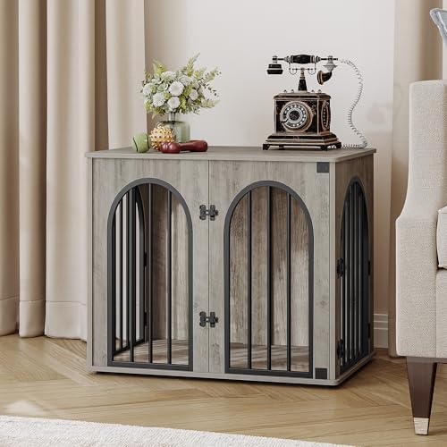 Hzuaneri 26.8'' Dog Crate Furniture, Dog Kennel Indoor