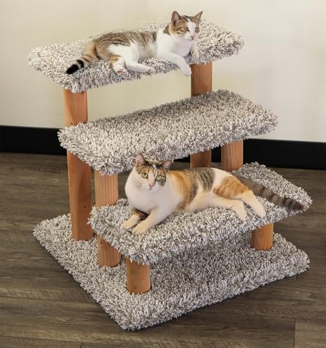 Solid Wood Stairs for Cats and Dogs