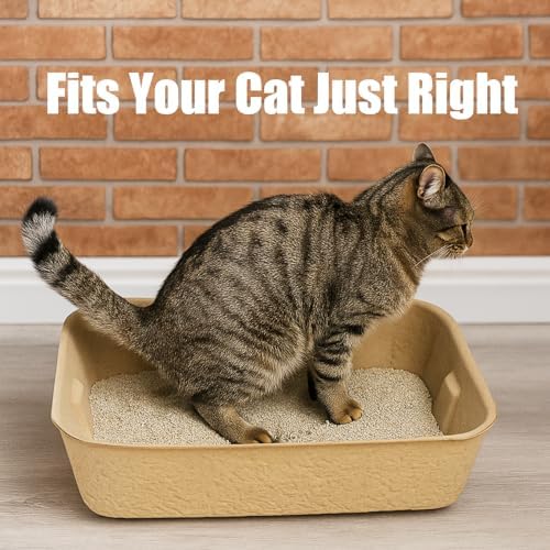 JINVOGREEN 8 Pack Disposable Litter Boxes