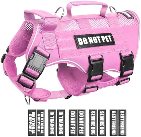 WINSEE Tactical Molle Vest Mesh Dog Harness