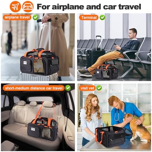pidipiti 19x13x9 top Expandable pet Carrier,