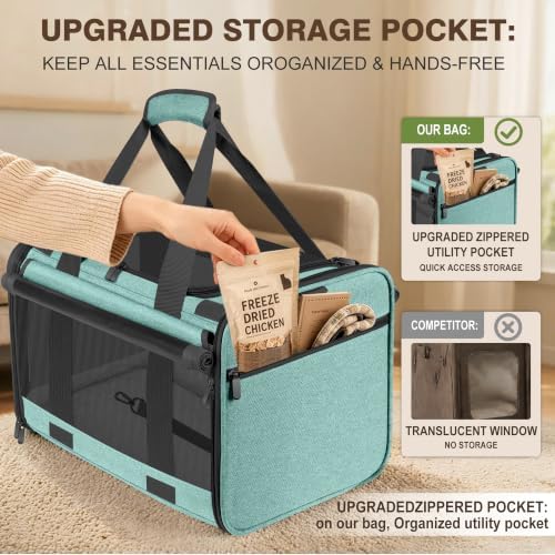 Soft Sided Cat Carrier for Anxious Pets