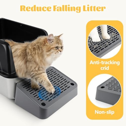 Litter Box Step, Cat Ramp Step Catcher