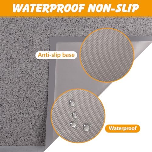ondware Cat Litter Mat 35.5 x 23.6 in, Waterproof Non-Slip