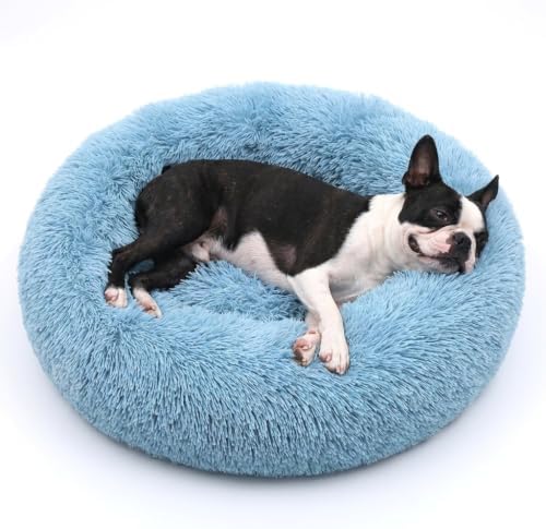 nononfish Plush Calming Donut Dog Bed