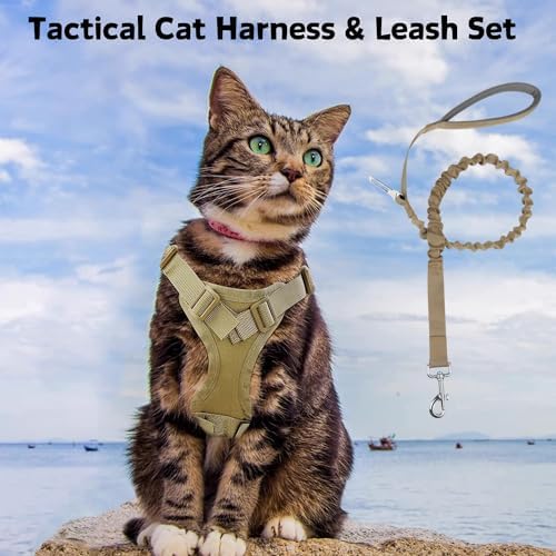 Tactical Cat Harness and Leash Set