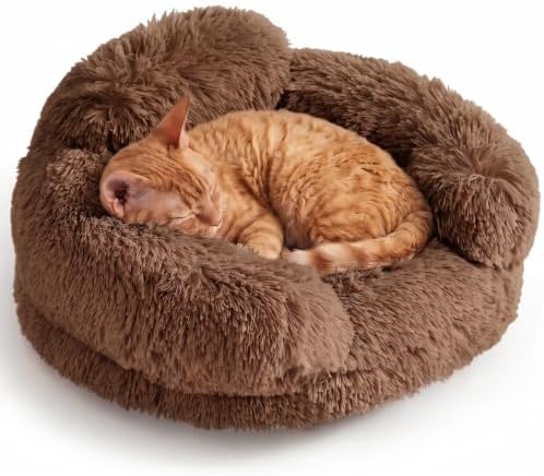 EHEYCIGA 20" Calming Donut Dog Bed