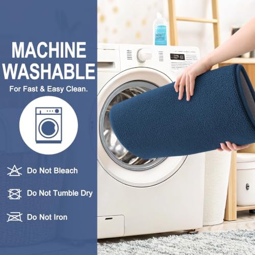 OLANLY Memory Foam Bathroom Runner Rug 47x20, Absorbent Long Bath Mat