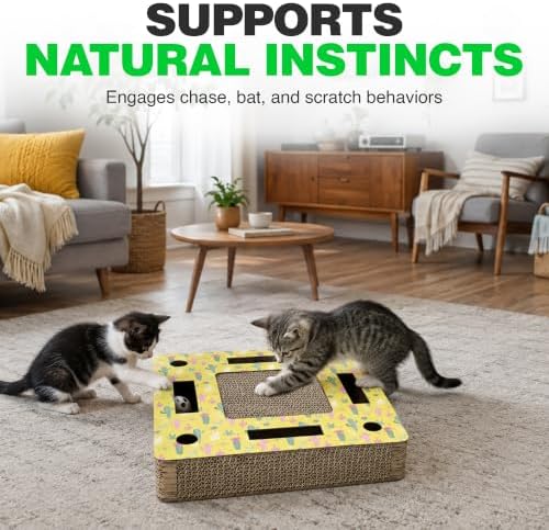 A&E Cage Co Square Cardboard Cat Scratcher