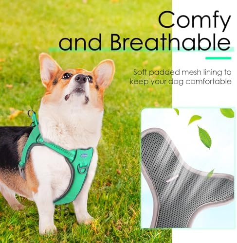 ThinkPet No-Pull Harness, Escape Proof Step-in Reflective Dog Vest Adjustable