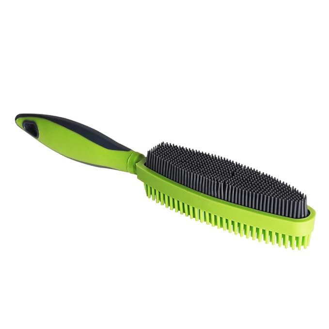 Rubber Pet Hair Removal Brush for Couch Clothes Dog Cat Pet Hair Carpet, Also Used as Dog Cat Bath Brush with Massage Effect