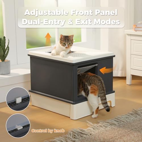 MUTTROS 2 Pack, Enclosed Cat Litter Box