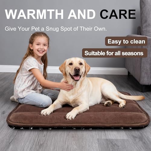 Dog Bed Mat, Reversible Dog Crate Pad