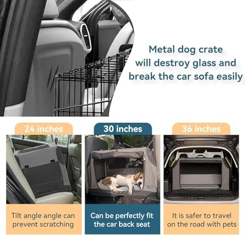 PETSFIT Collapsible Dog Crate, Portable Dog Crate
