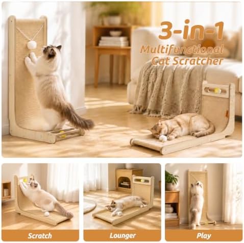 26.8" Sisal Cat Scratcher for Indoor Cats