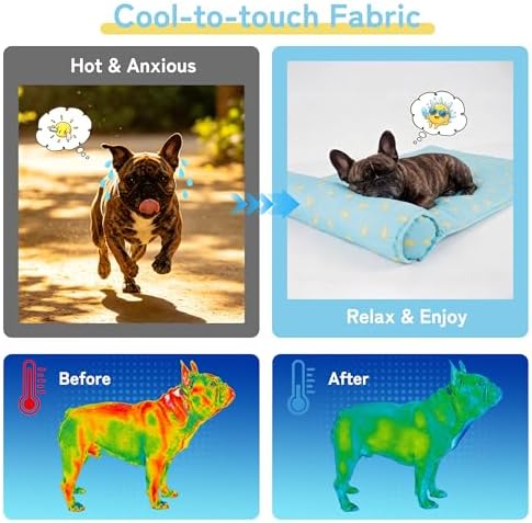 PUMYPOREITY Cooling Dog Mat, Self-Cooling Pad