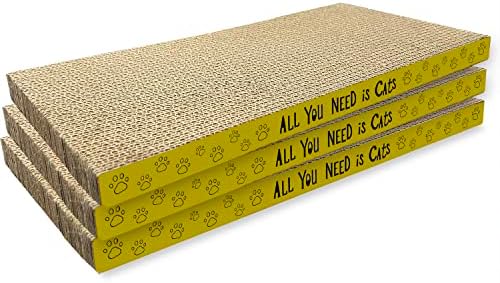 3 Pack Cardboard Cat Scratcher Pads Cat Scratching Board