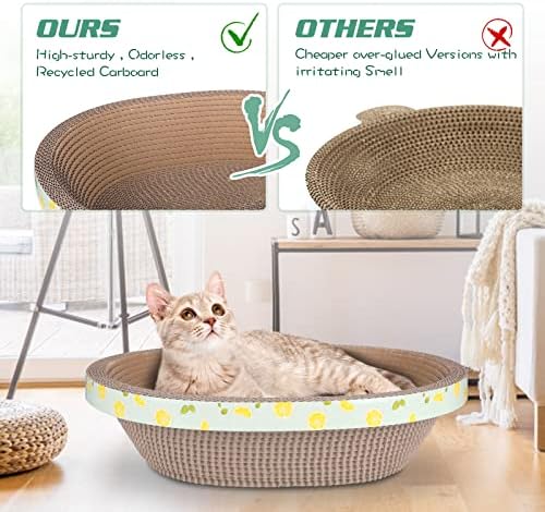 Oval Cat Cardboard Scratcher