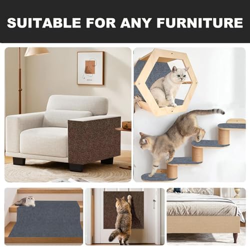 Self-Adhesive Cat Scratching Mat, Couch Protector from Cat Claws