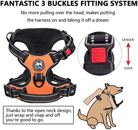 PoyPet No Pull Dog Harness Small