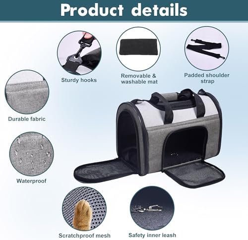 Jespet Airline Approved Soft-Sided Kennel Pet Carrier