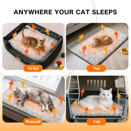Self Warming Cat Bed, 2.0 Upgraded Thermal Mat