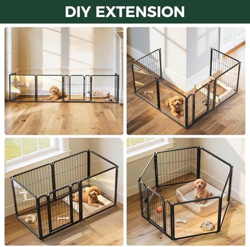 FXW AuraSpace Pro Acrylic & Wire Mesh Indoor Dog Playpen, 6 Panels