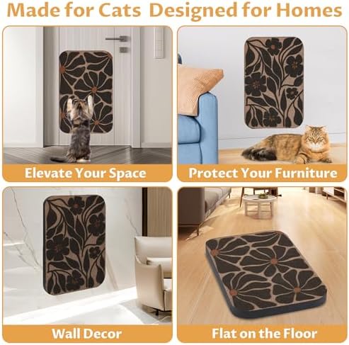 2 Pack Cat Wall Scratcher, Art Cat Scratching Board