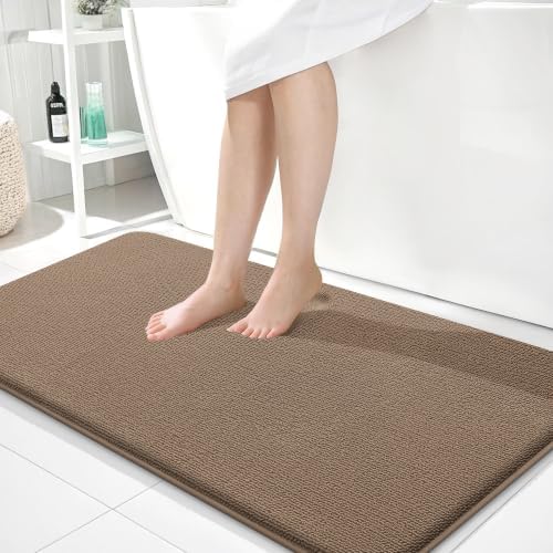 OLANLY Memory Foam Bathroom Runner Rugs 44x24, Absorbent Long Mat