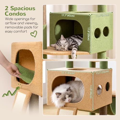 Globlazer 83inch Sturdy Cactus Multi-Level Tall Cat Tower