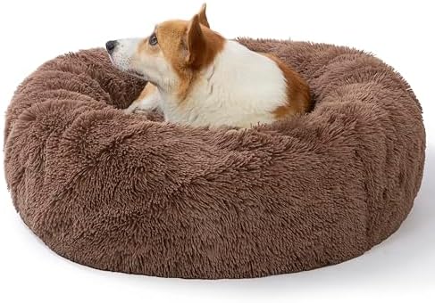 SAVFOX 30 inches Calming Donut Dog Bed