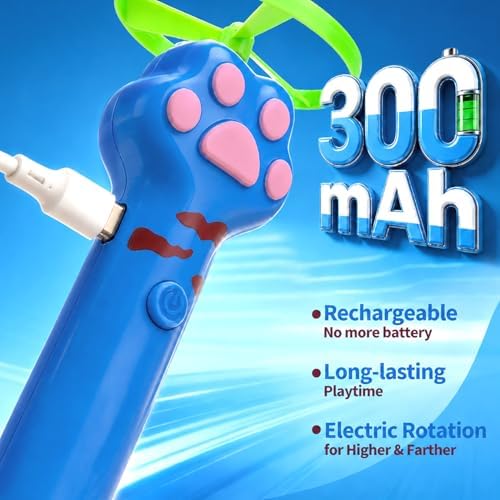 BABORUI Cat Toy Disc Launcher, Rechargeable Interactive Cat Fetch Toy Launcher