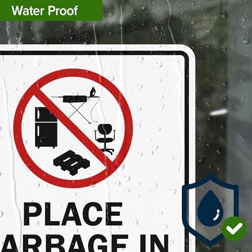 Place Garbage Inside Dumpster Do Not Throw Or Leave On Ground All Boxes