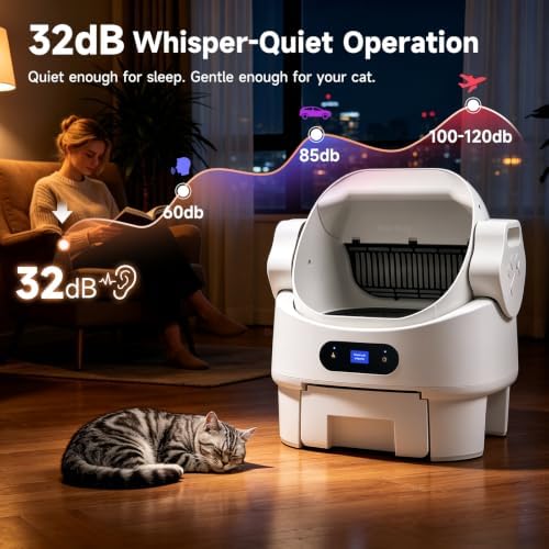 Self Cleaning Open Top Automatic Multiple Cat Litter Box