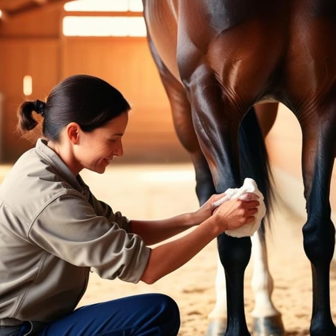 Elemental Equine Tendonel 64oz Liniment Rub for Horses - Soothe and Relax Tired Muscles While Providing Relief and Reduced Stiffness
